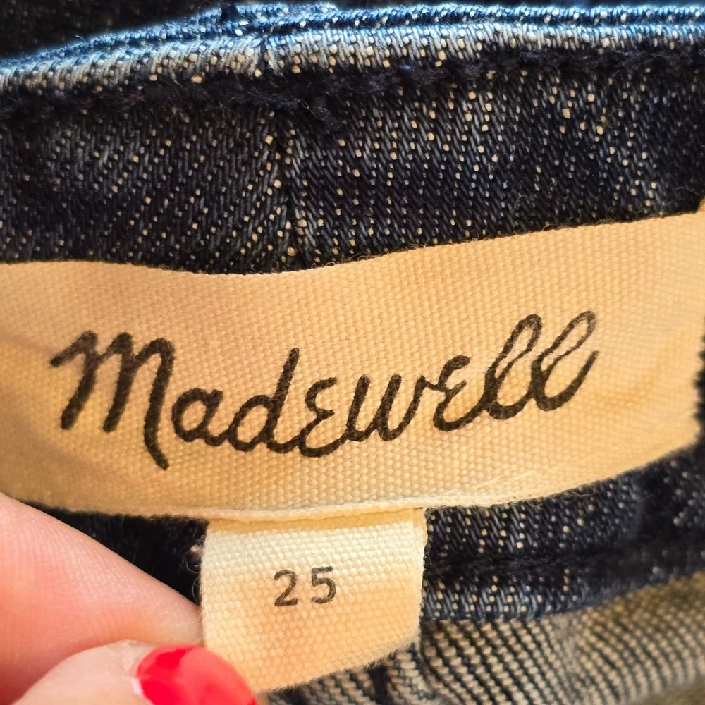 Madewell Jean Skirt Denim Utility Zip Mini Womens 25 Blue - Picture 3 of 6